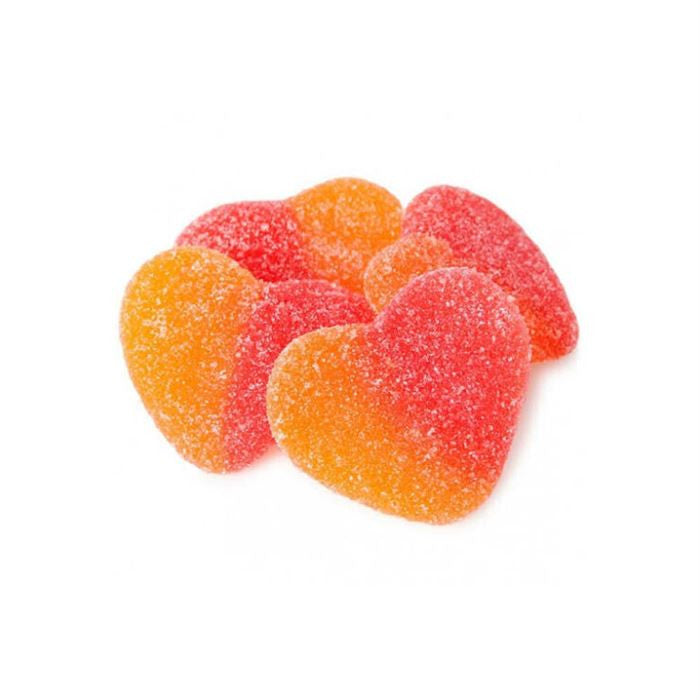 Vidal Candies Gummi Peach Hearts - 2.2 lb