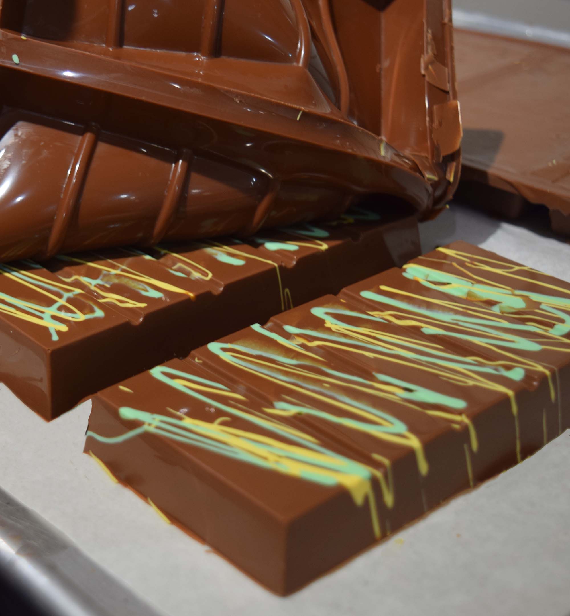 Dubai Bars Coming out of Molds