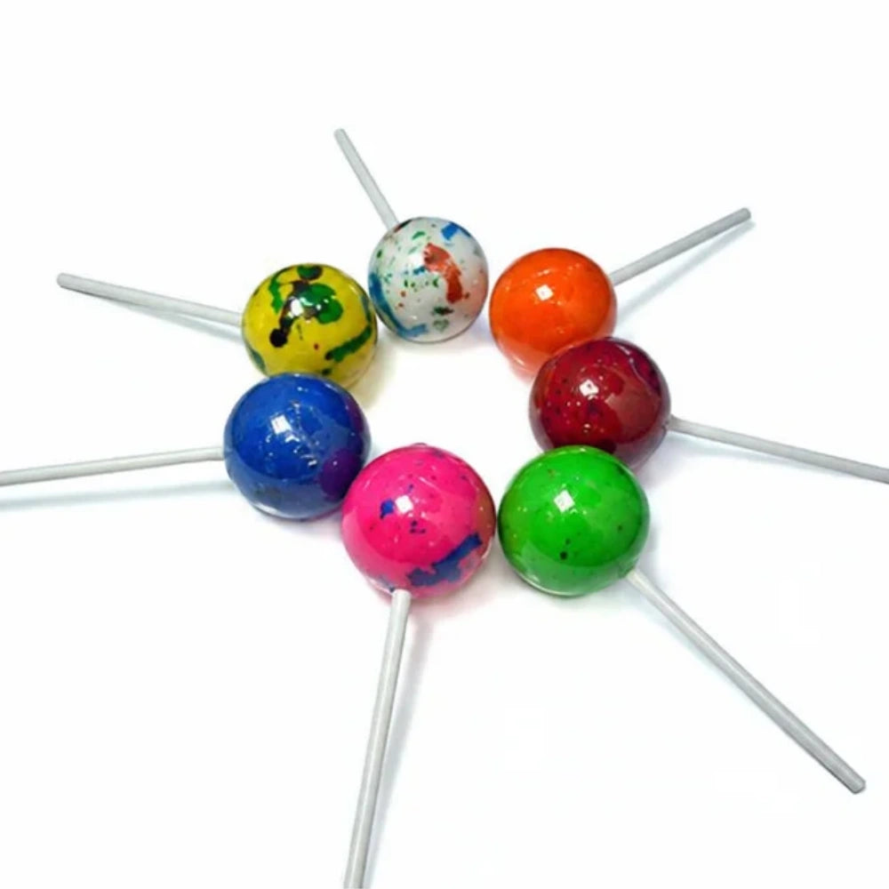 1 3/4 Color Jawbreakers on Sticks