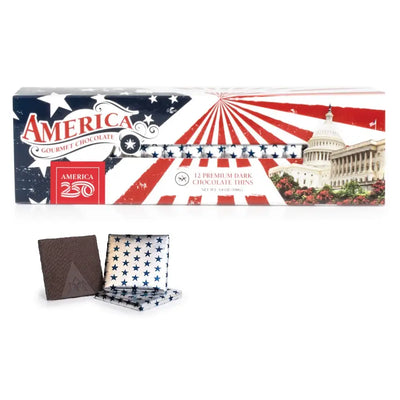 America 250™ 12pc Dark Chocolate Thins Box
