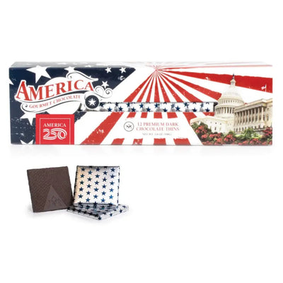 America 250™ 12pc Dark Chocolate Thins Box