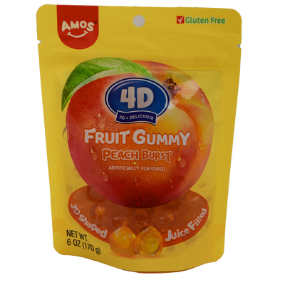 Amos 4D Peach Burst Gummy