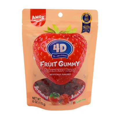 Amos 4D Strawberry Burst Gummy