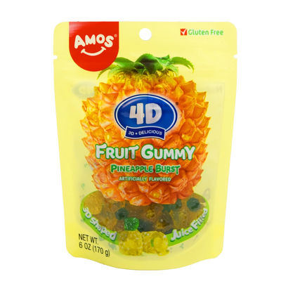 Amos 4D Pineapple Burst Gummy