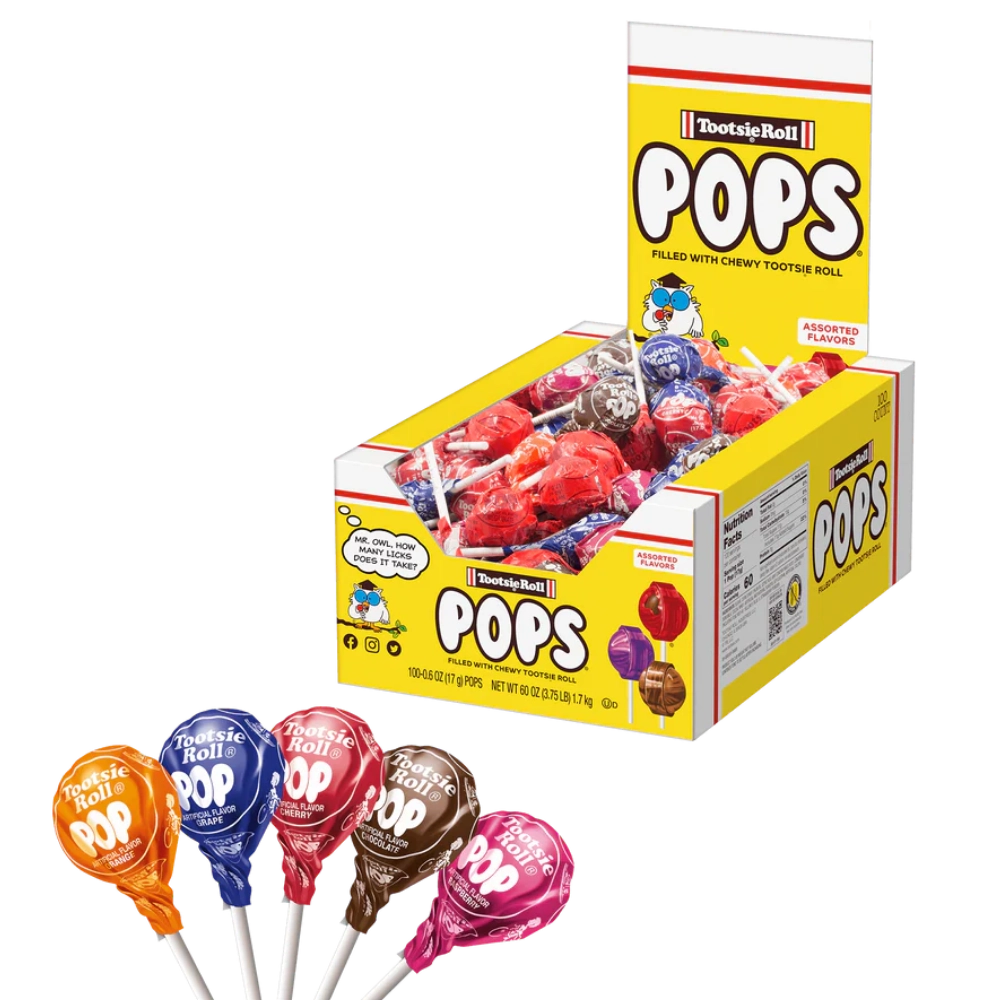  Assorted Tootsie Pop Box  100 Count