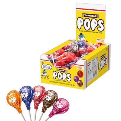  Assorted Tootsie Pop Box  100 Count