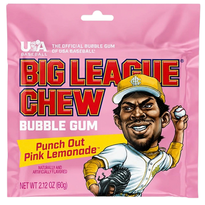 Big League Chew Bubblegum Punch Out Pink Lemonade