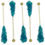 Blue Rock Candy Swizzle Sticks Blue Raspberry (Wrapped)