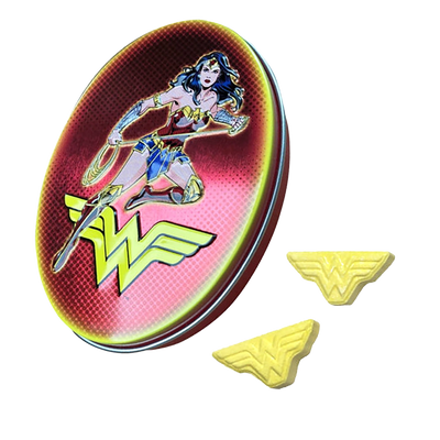 Boston America Wonder Woman Golden Sours Tin Candy