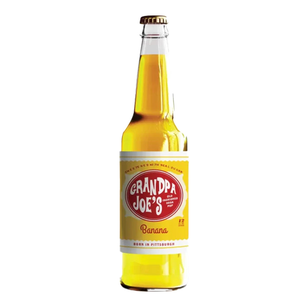 Bottle of Grandpa Joe's Banana Soda