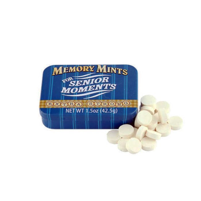 Memory Mints for Senior Moments Tin - 1.5 oz – Bulk Candy Store