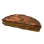 Pumpkin Spice Peanut Butter Cup Cut in the Middle