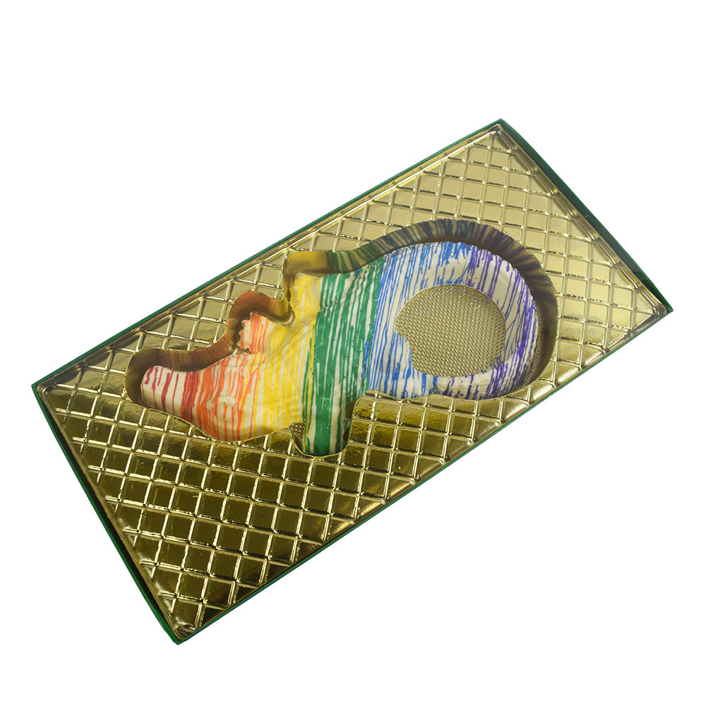 Rainbow White Chocolate Alligator