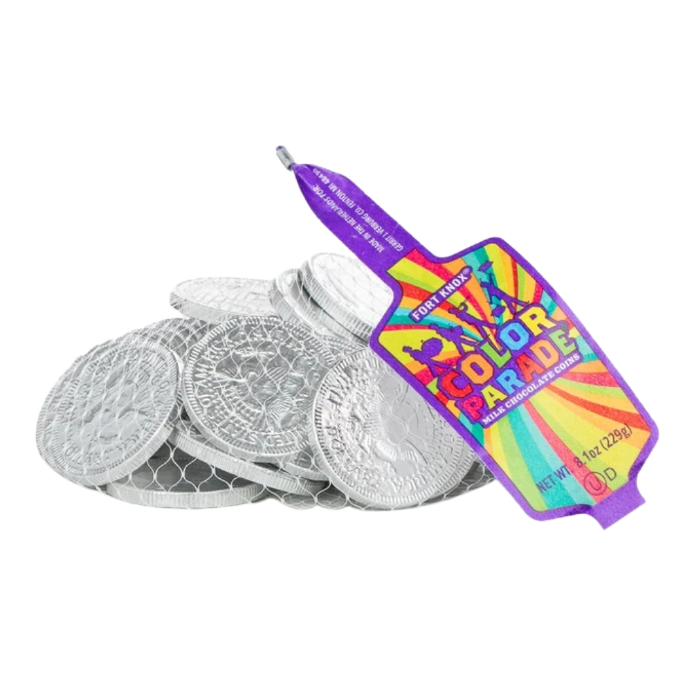 Silver Chocolate Foil Coins