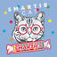 Sweet Vintage Tees Smartie Cat Vintage T-Shirt