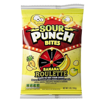 Sour Punch Bites Banana Roulette