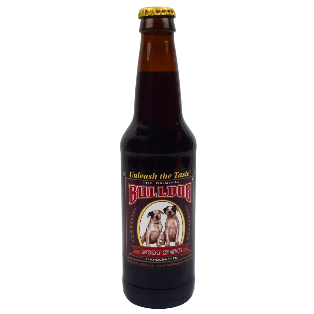 The Original Bulldog Root Beer Soda