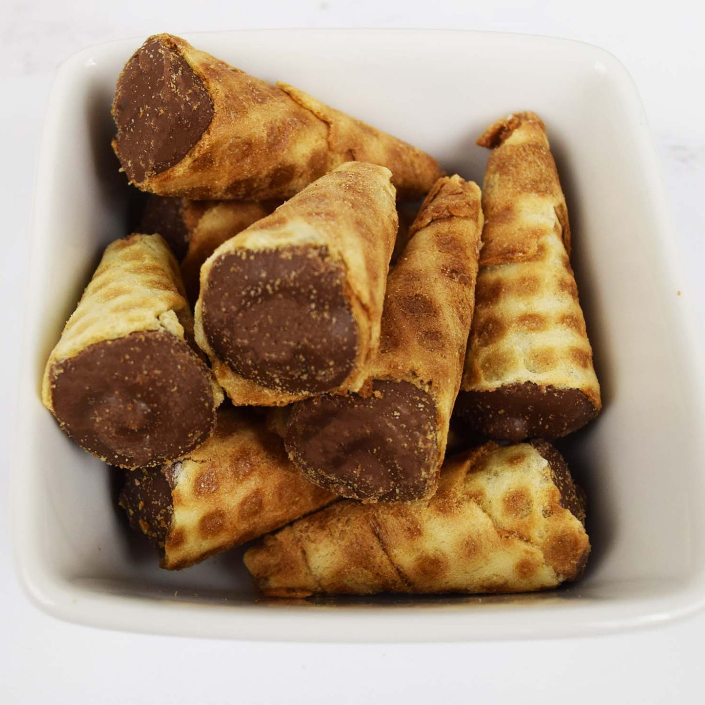Ceramic Bowl Full of Tiny Bites Snacks