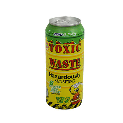 Toxic Waste Sociable Sour Apple Energy Drink Can