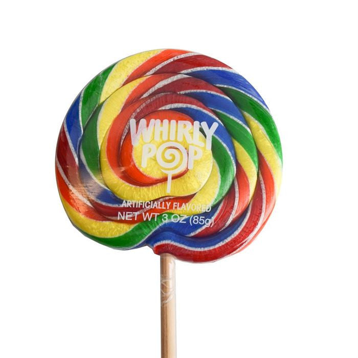 Adams and Brooks Rainbow Whirly Pops 3 oz