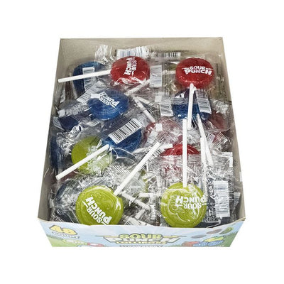 Adams & Brooks Sour Punch Lollipops - 48 Count 