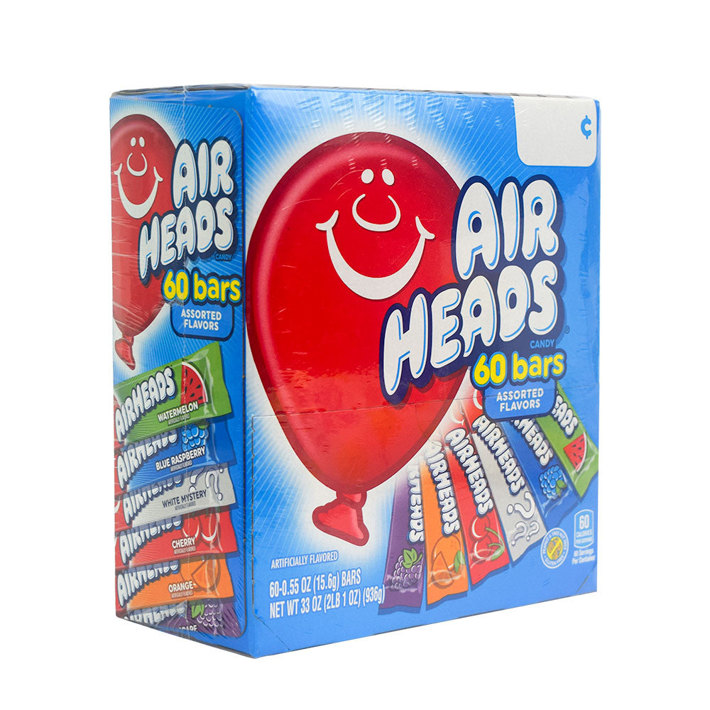 Airheads Assorted Flavors Box 60 Bars