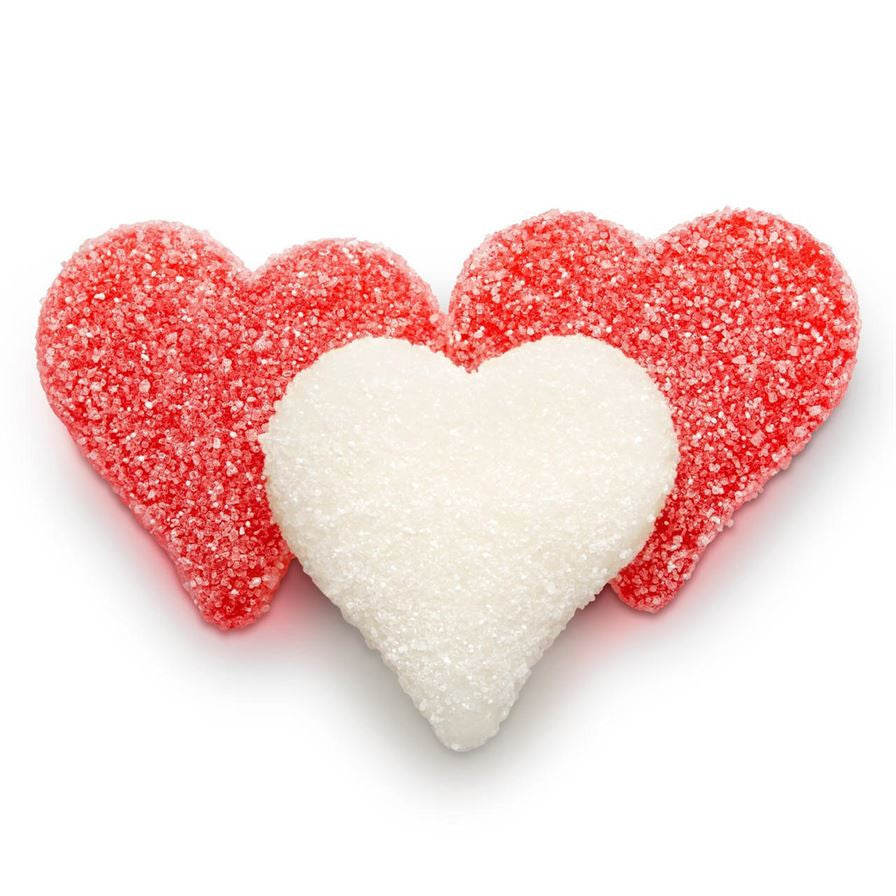 Albanese Confections Red And White Sour Gummi Hearts