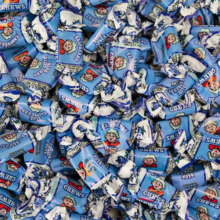 Wild Blue Raspberry Fruit Chews - 240 Count – Bulk Candy Store