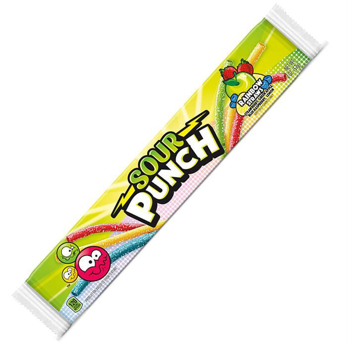 American Licorice Sour Punch Rainbow Straws - Each