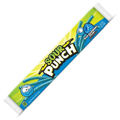 American Licorice Sour Punch Straws Blue Raspberry - Each