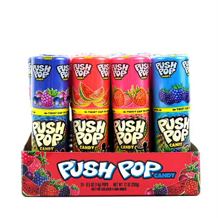 Bazooka Candy Company Push Pops - 24 Count