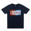 Navy Blue T-Shirt with Bazooka Big Twin Chews Logo