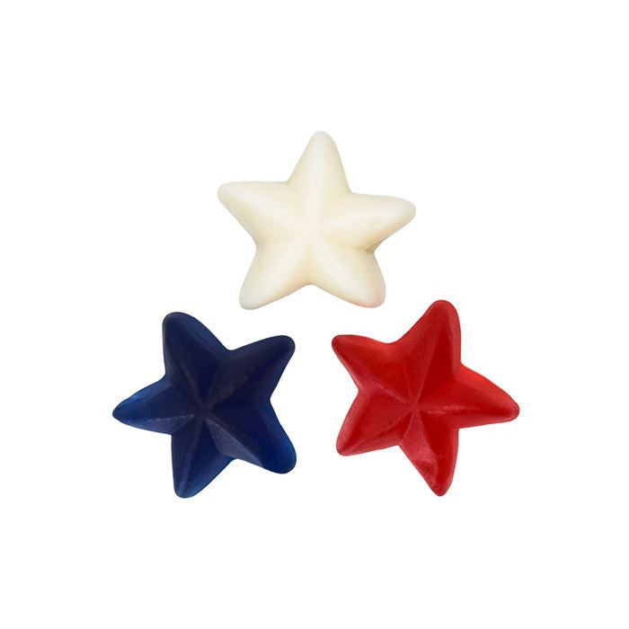 Bebeto Gummy Stars Mix Patriotic Red White and Blue 2 lb Bulk