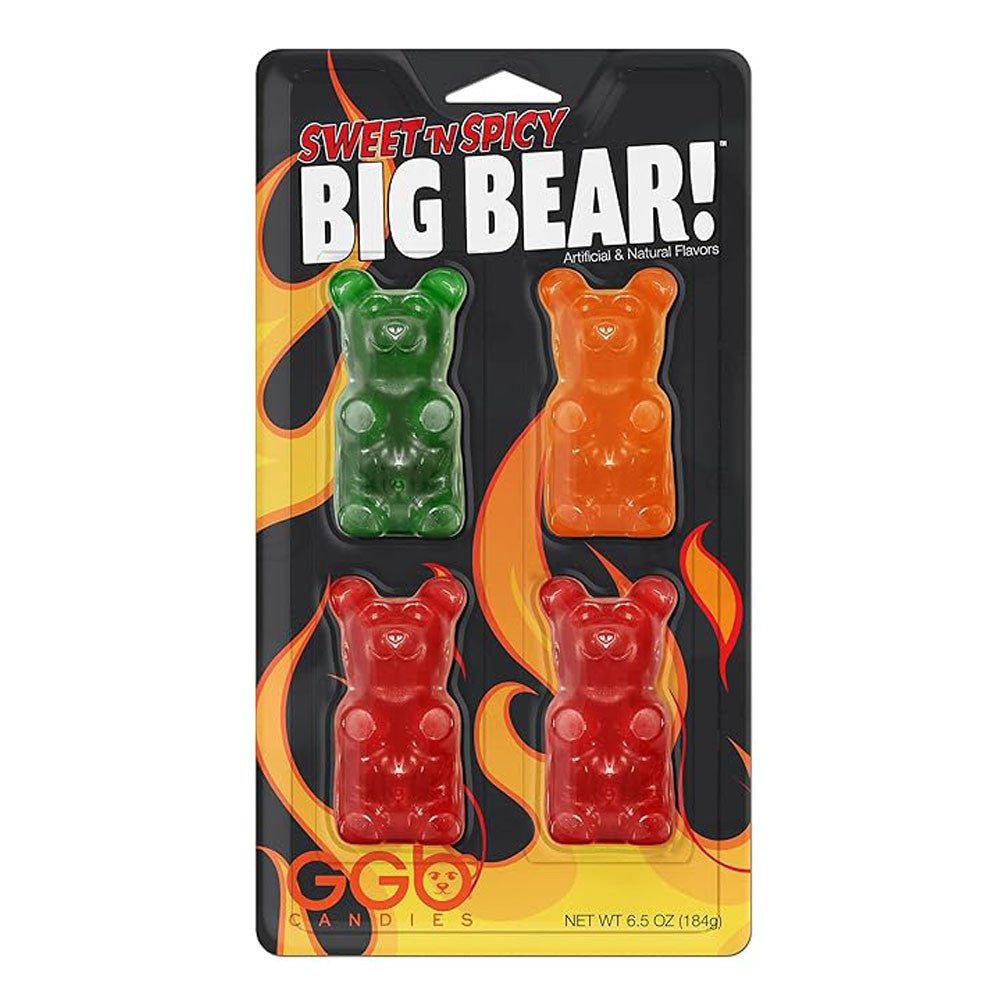 Sweet And Spicy Big Gummy Bears 4 Pack