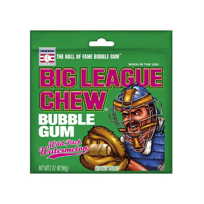 Big League Chew Wild Pitch Watermelon Bubble Gum 2.12 oz