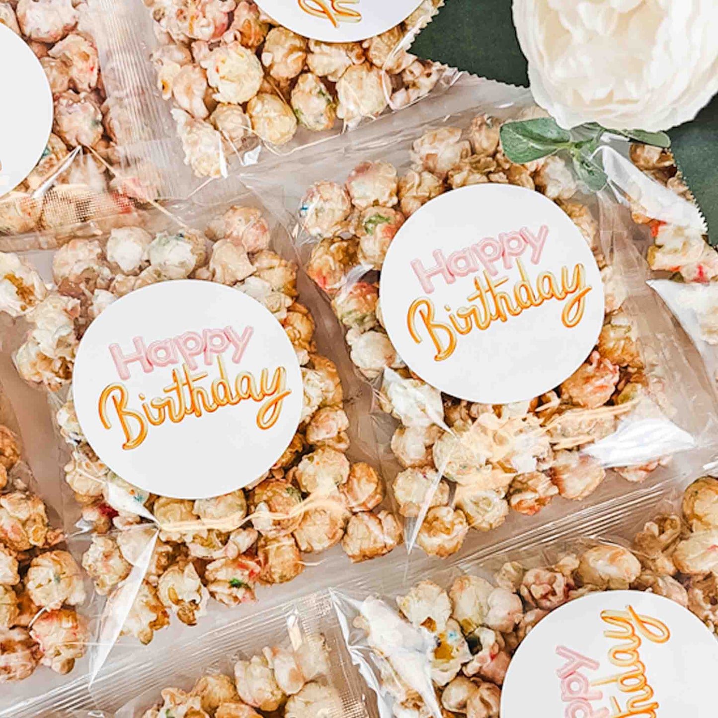 Birthday Popcorn Favors