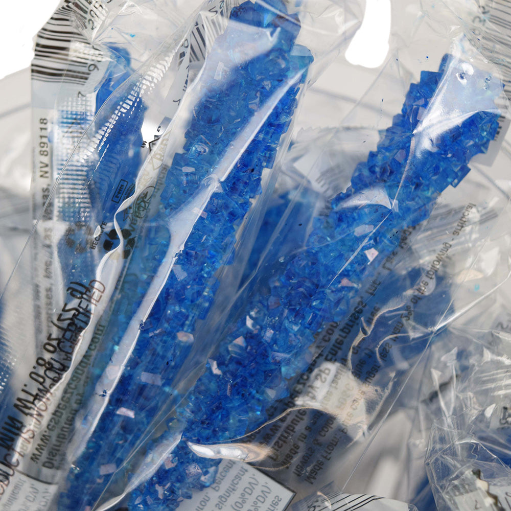 Blue Raspberry Candy Rocks Pillows Rock Candy Sticks - Blue Raspberry โ Bulk Candy Store