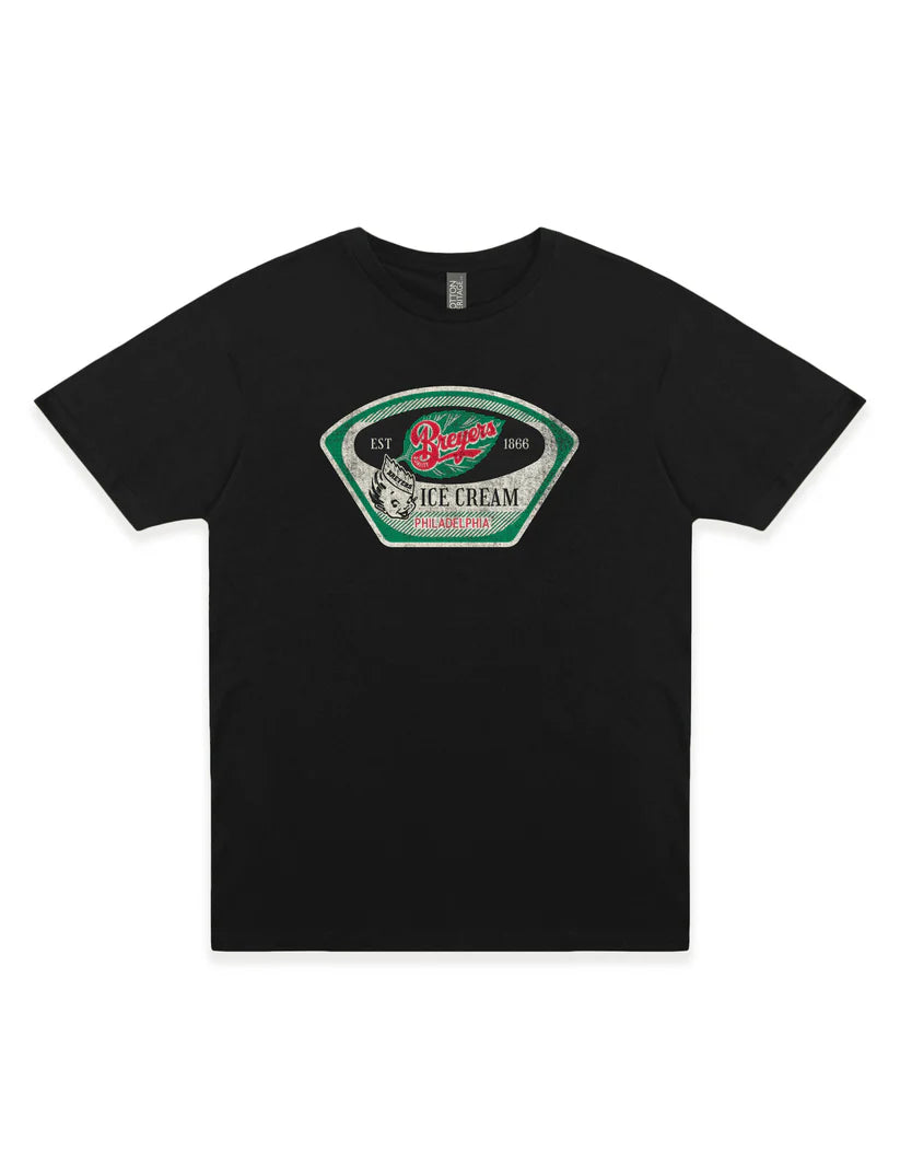 Black T-Shirt with Vintage Breyers Ice Cream Logo