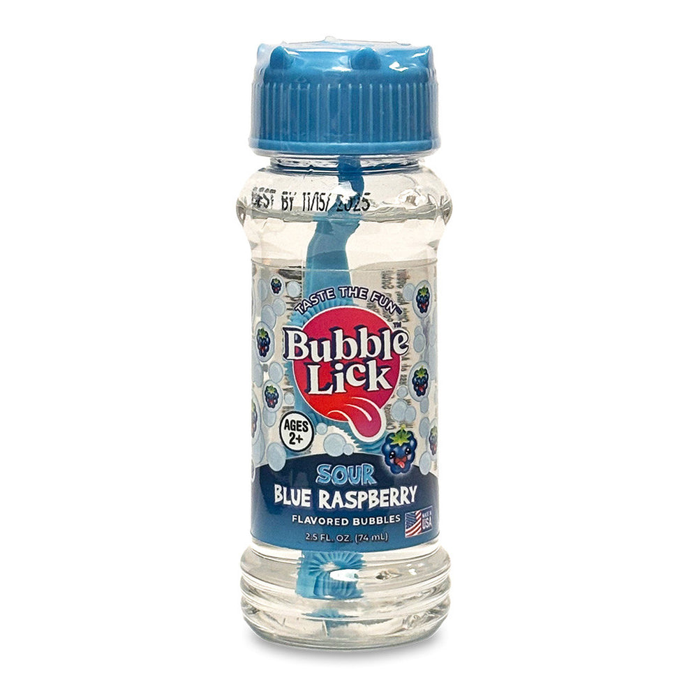 Bubble Lick - Sour Blue Raspberry Edible Bubbles – Bulk Candy Store
