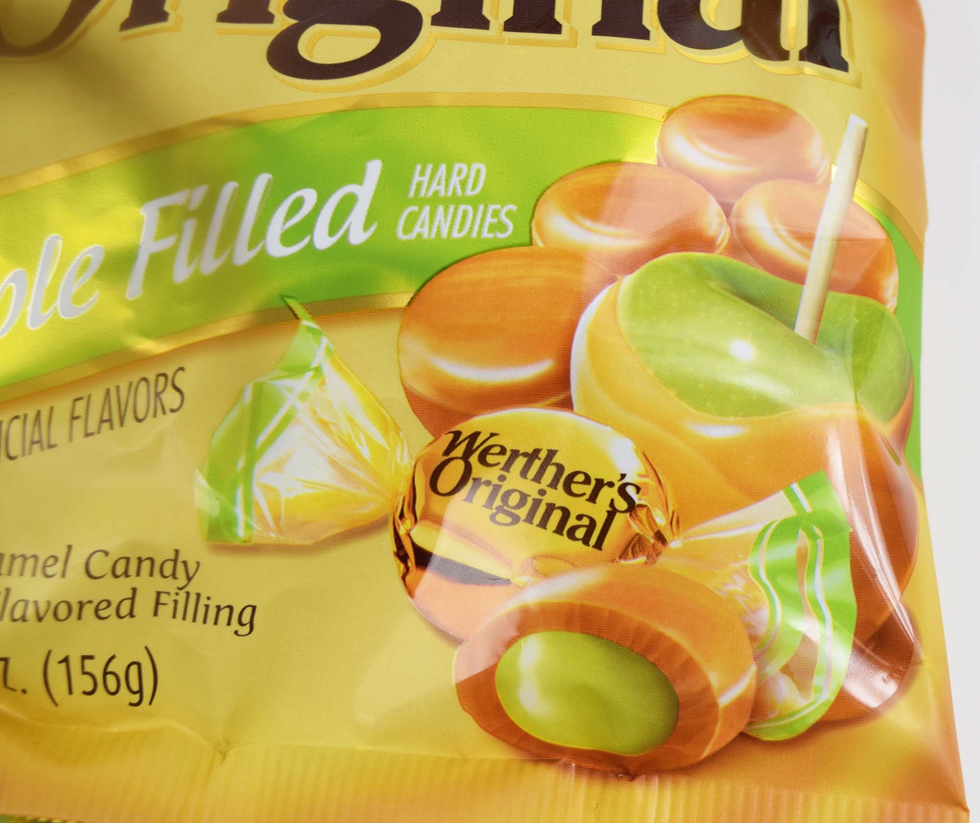 Closeup of Caramel Apple Werther's Candy