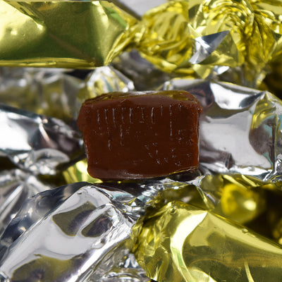 Coffee prims in silver and gold wrapping 