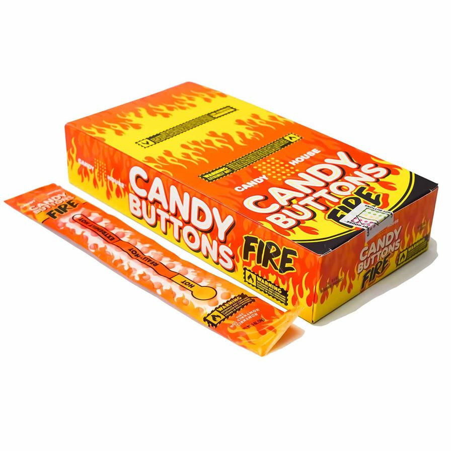Button Camdy Candy House Candy Buttons FIRE - 24 Count – Bulk Candy Store