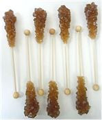 Dryden and Palmer Amber Rock Candy Swizzle Sticks - 18 Count