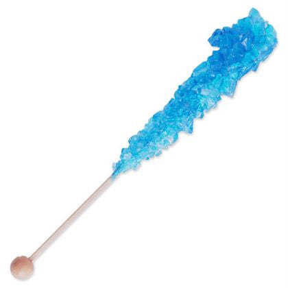 Blue Raspberry Stix Blue Rock Candy Sticks Blue Raspberry - 10 Count – Bulk Candy Store