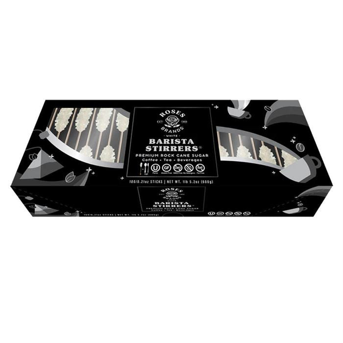 Dryden & Palmer White Barista Crystal Sticks - 100 Count 