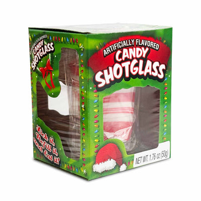 Candy Cane Shot Glass