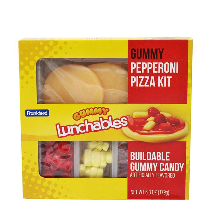 Frankford Candy Gummy Lunchables - Pepperoni Pizza Kit - 6.3 oz Box 