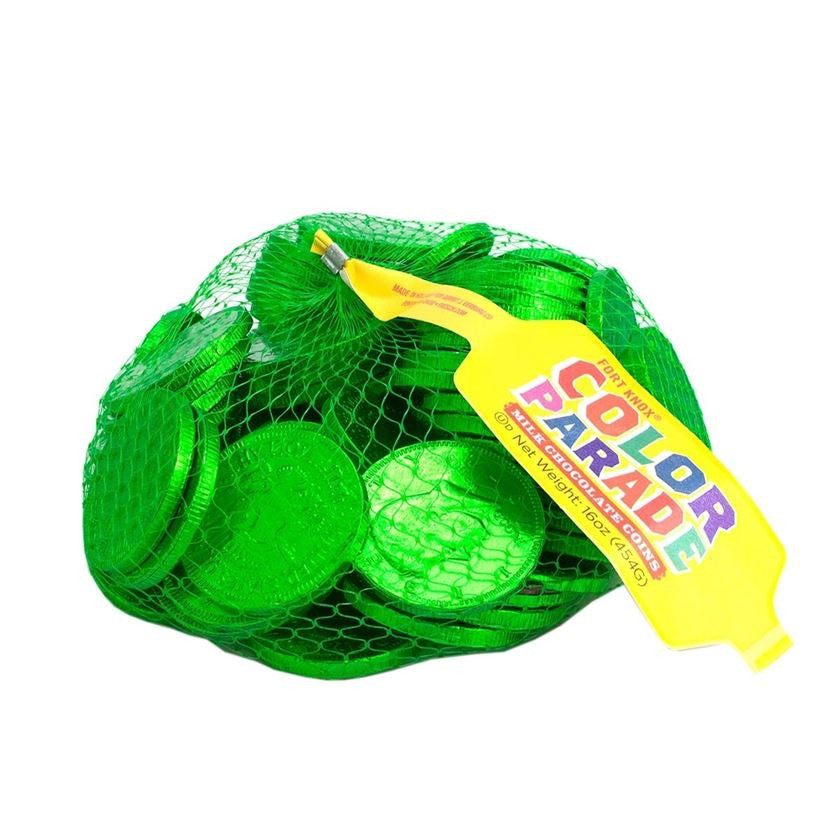 Gerrit Verburg Green Chocolate Foil Coins