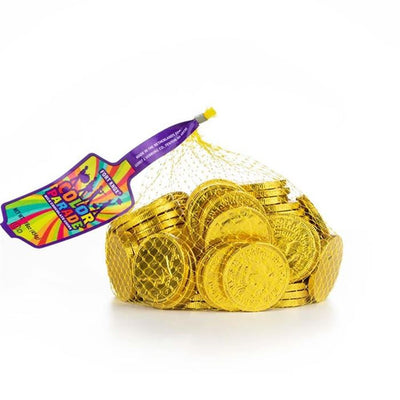 Gerrit Verburg Sunshine Yellow Chocolate Foil Coins - 1 lb