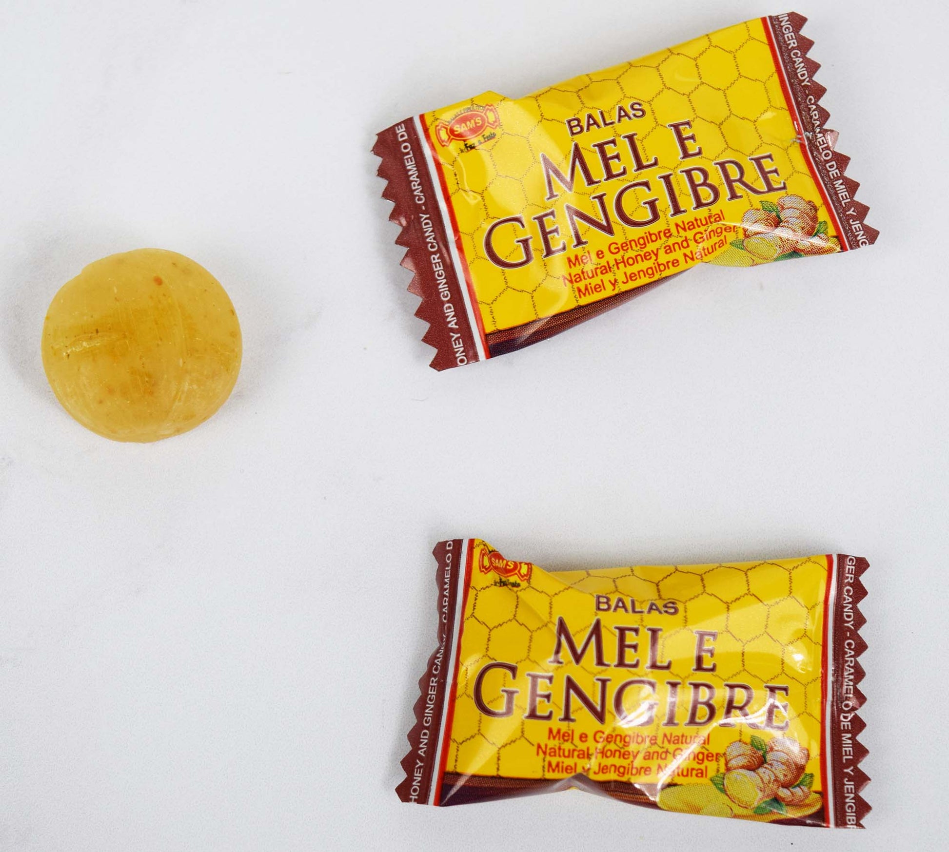 Unwrapped Mel E Gengibre Candy